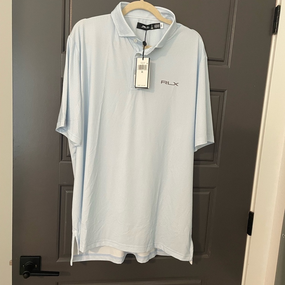 Men's Light Blue Golf Polo Shirt